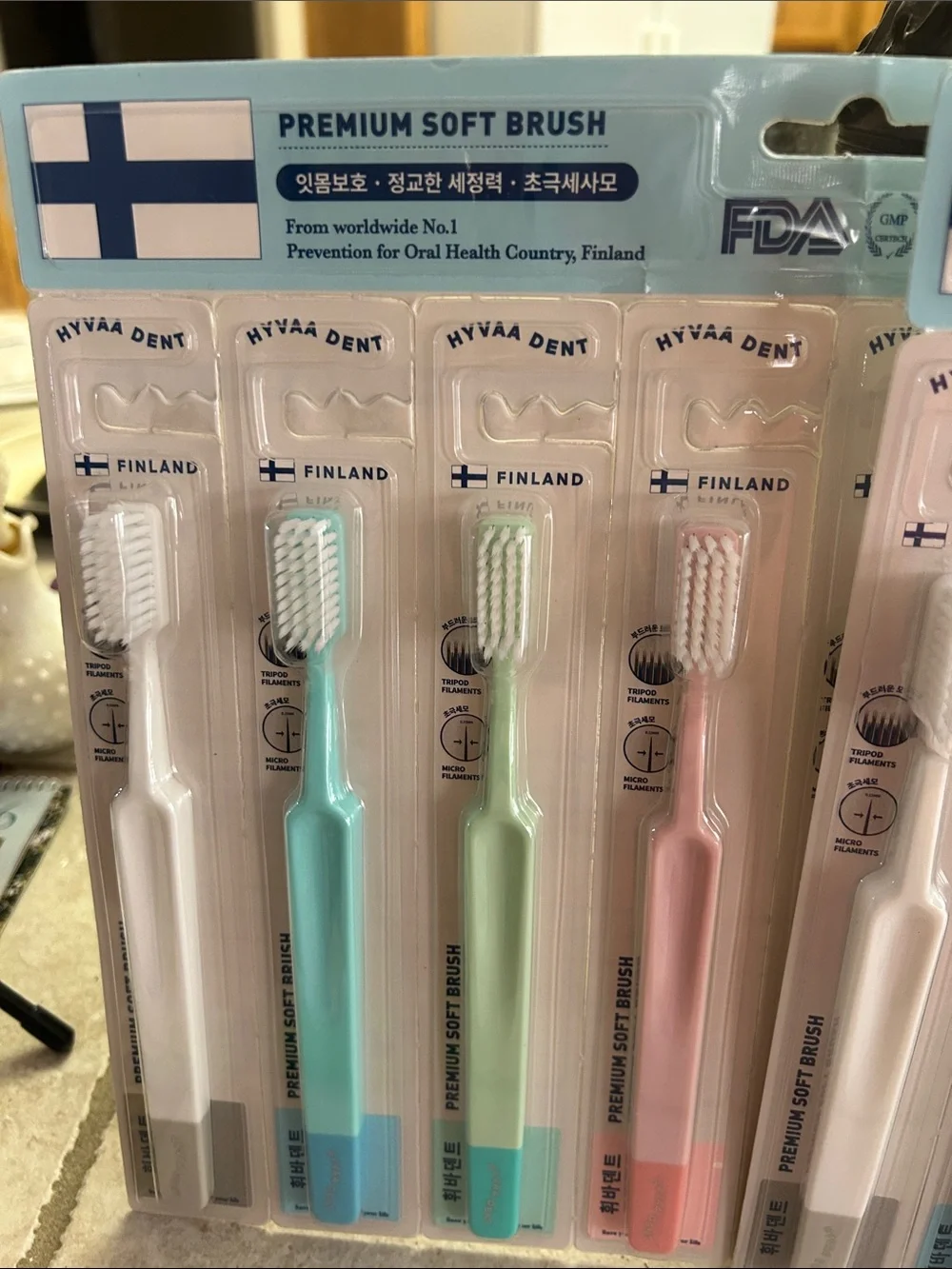 Premium Soft Brush Toothbrushes - Pastel Multi-Color Set 2 Sets Of 8